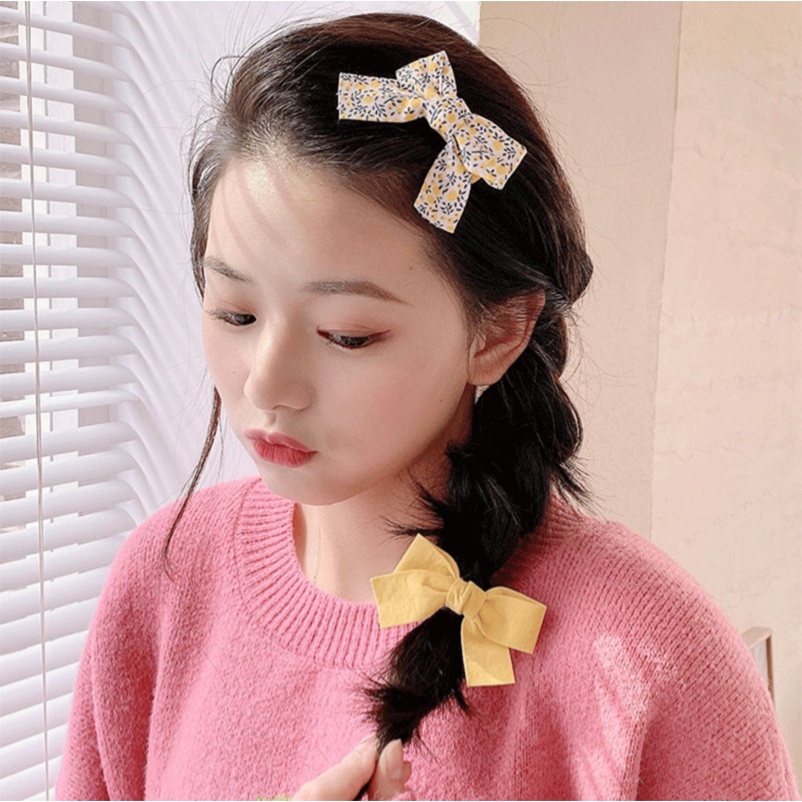 Kẹp tóc hình nơ ngọt ngào cho nữ