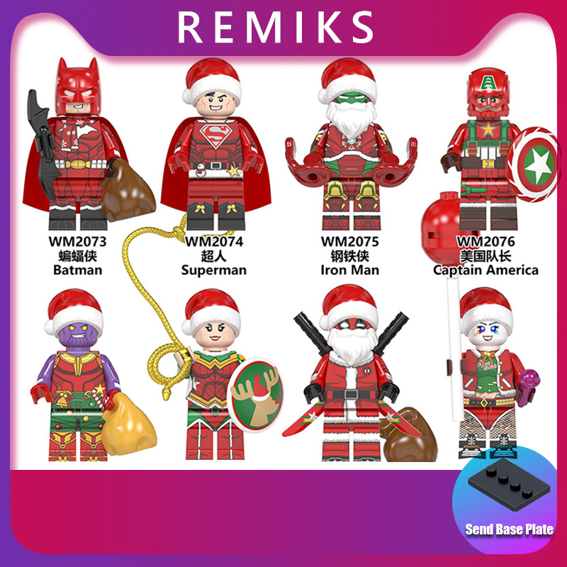 Mô Hình Nhân Vật Siêu Anh Hùng Marvel DC Lễ Hội Giáng Sinh