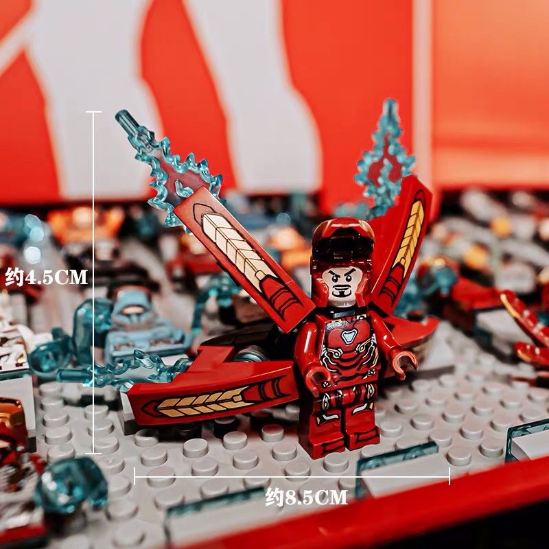Lego Iron man mark 50 weapon endgame mô hình lắp ghép mini figure