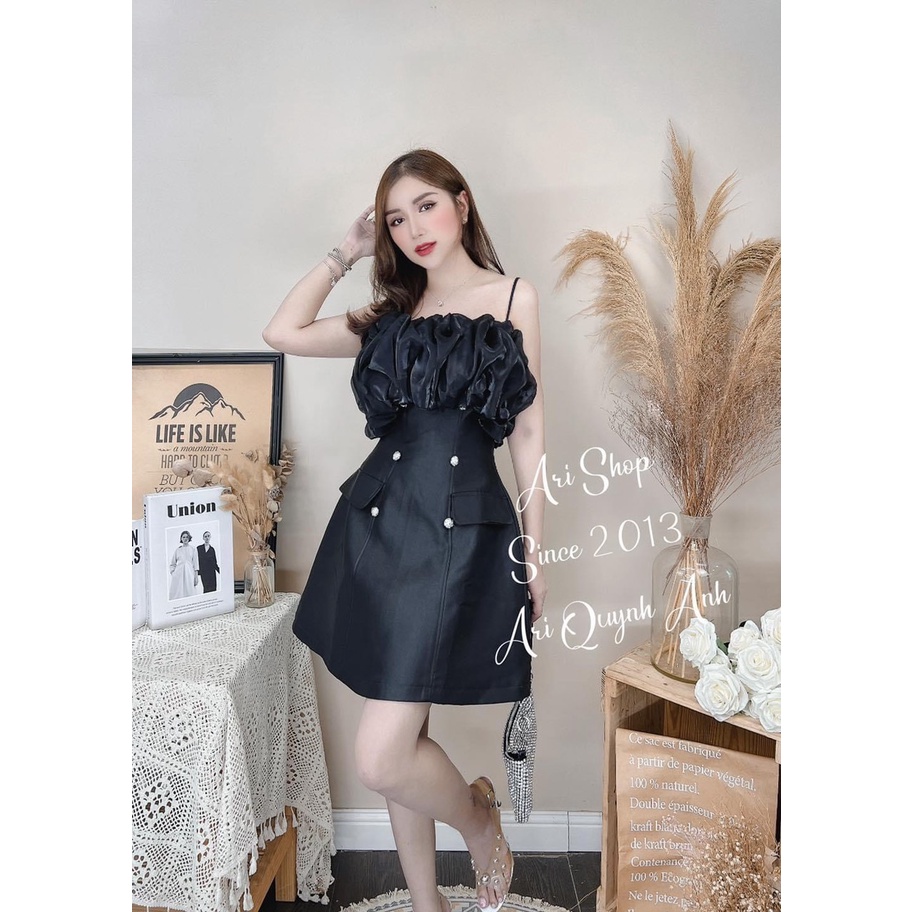 ĐẦM BÈO NGỰC ÁNH NHŨ 2 DÂY ĐÍNH NÚT