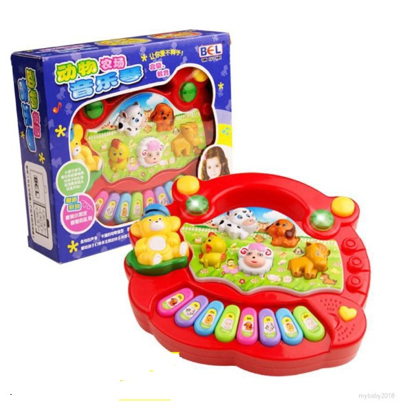 Đồ chơi Đàn piano hình thú có đèn đáng yêu cho bé