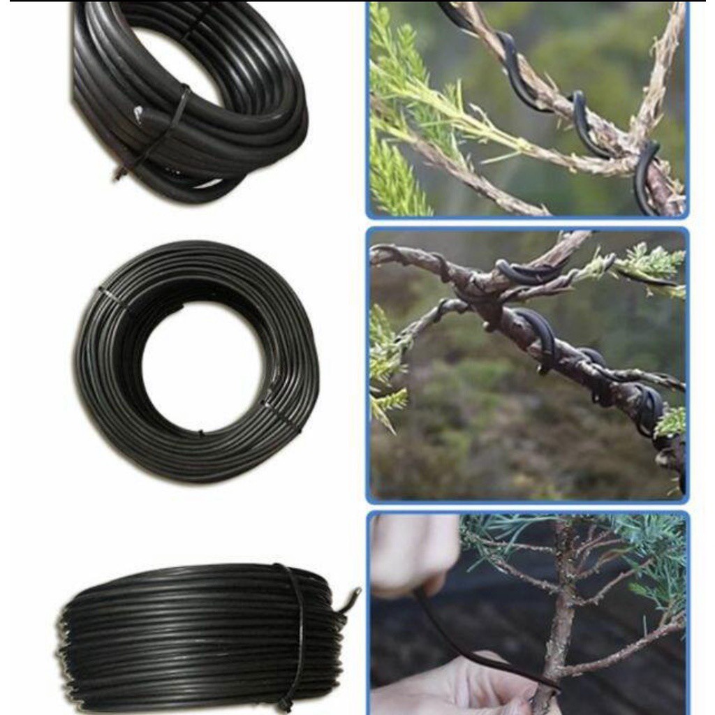 1KG DÂY NHÔM MẠ ĐEN MỀM DẺO DỄ UỐN  (BẦU KHAY TÚI ƯƠM ,BẠT PHỦ CHỐNG CỎ...)