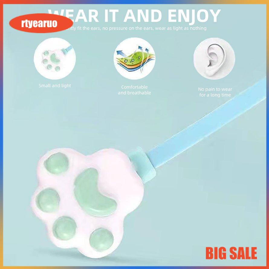 Earbud Gamer In-ear Cartoon Cat Claw Earphones Wire In Ear Earphone With Mic