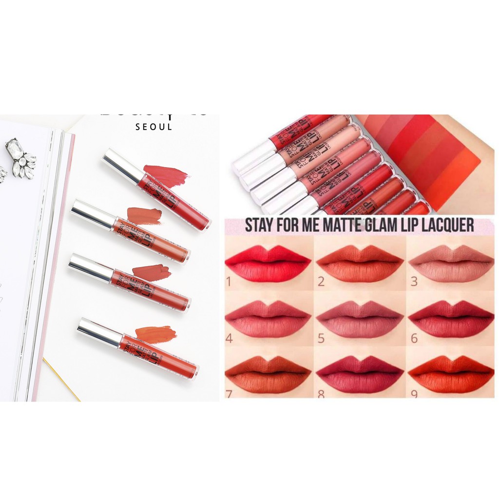 Son Kem Lì Beauty Co Seoul Stay For Me Matte Glam Lip Lacquer