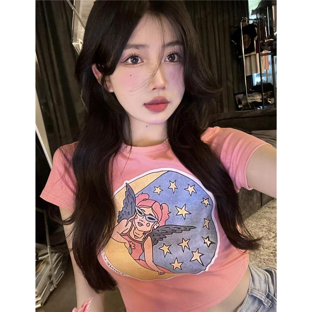 62353 BMstyle Áo Thun Ngắn Mỏng Vừa Vặn Phong Cách Mùa Hè Mới