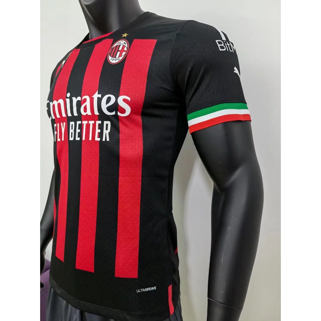 Áo Thun Bóng Đá Đội Tuyển AC Milan Size 22/23