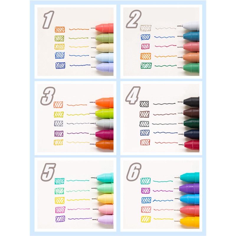 Bút Mực Gel Ngòi 0.5mm Màu Macaron Dễ Thương