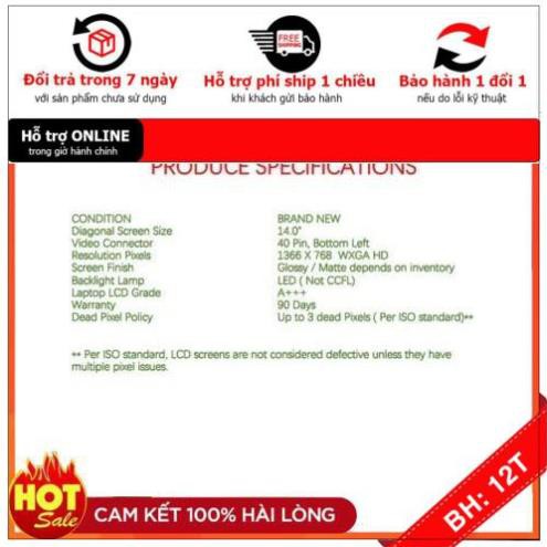 [BH12TH] 🎁 Màn hình laptop HP ProBook 4331S 14.0" 1366x768 | BigBuy360 - bigbuy360.vn