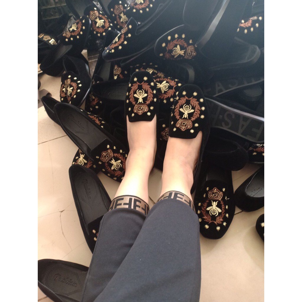 ] Giày búp bê ong thêu mẫu mới | BigBuy360 - bigbuy360.vn