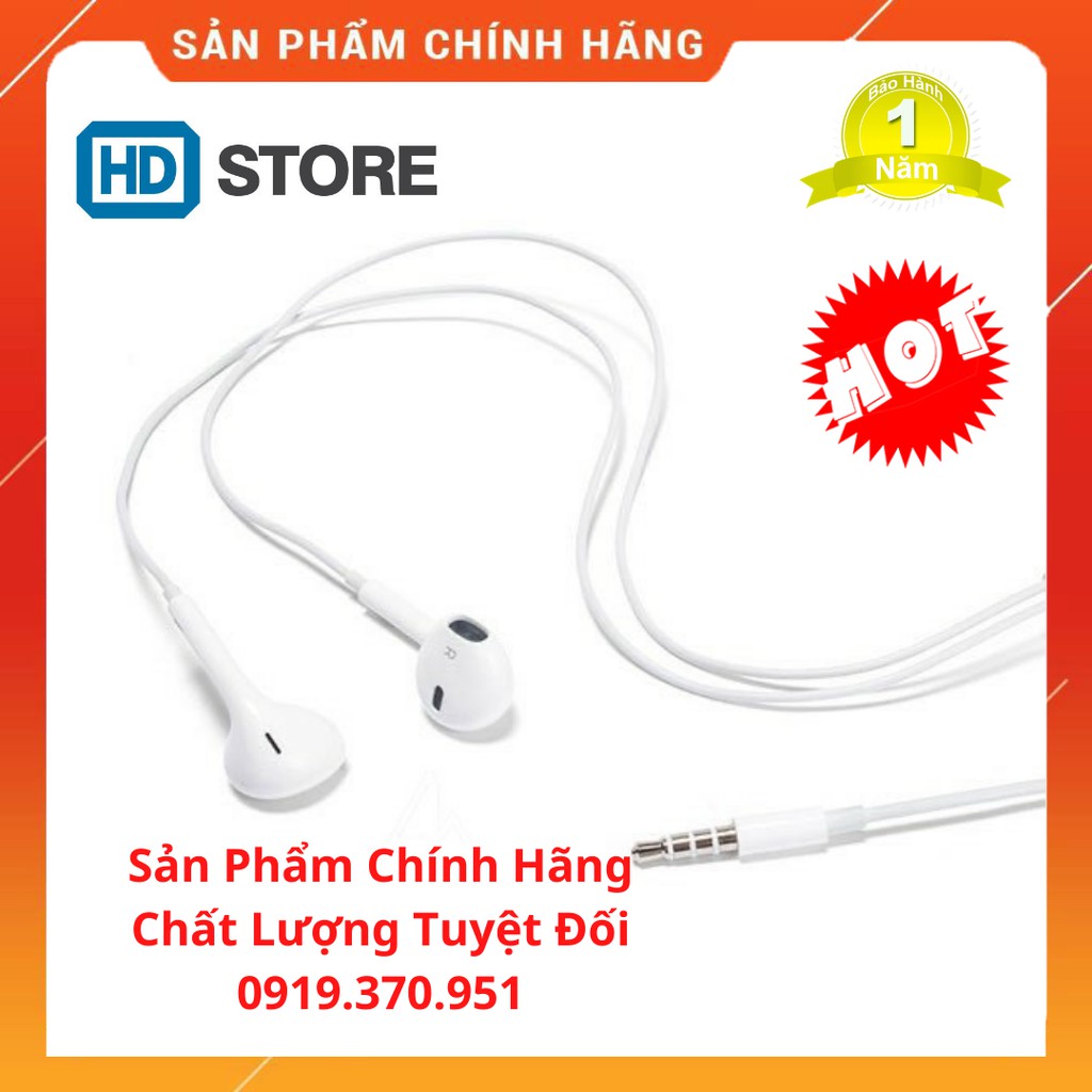 Tai Nghe iPhone 6/6s Chính Hãng Zin Fullbox chân tròn 3.5mm