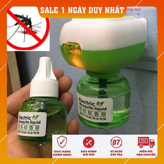 Máy xông Tinh dầu đuổi muỗi kèm Lọ tinh dầu đuổi muỗi Không mùi – công nghệ Nhật