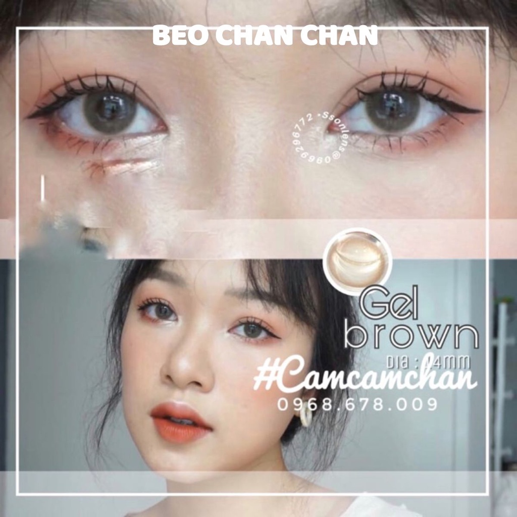 KÍNH ÁP TRÒNG LENS CHÍNH HÃNG HÀN QUỐC - GEL BROWN