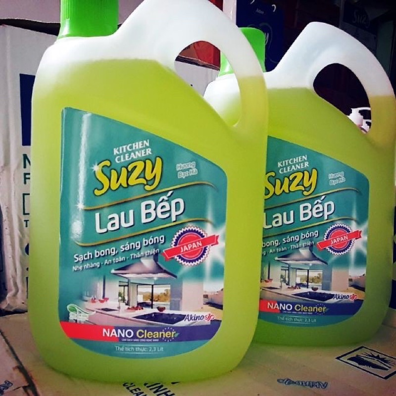 Nước lau Rửa xịt bếp SUZY 2.3l thành phầaf hữu cơ . chaats lượng Nhật bản