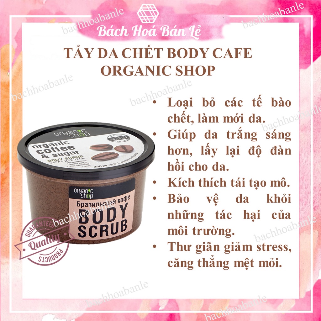 Tẩy da chết body caphe NGA