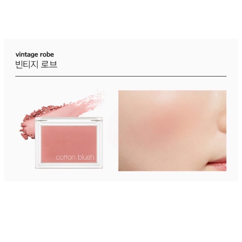 PHẤN MÁ COTTON BLUSH (VINTAGE ROBE) 4G - MISSHA