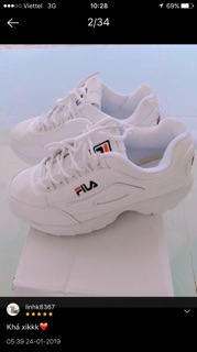 Giày fila ảnh thật