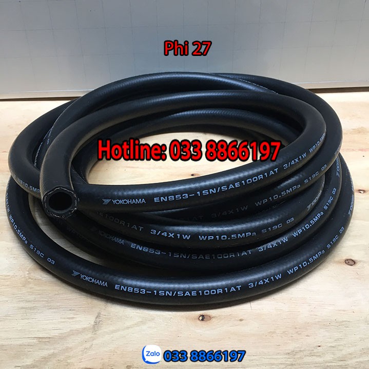 Dây bơm xăng dầu Yokohama dài 10m phi 27