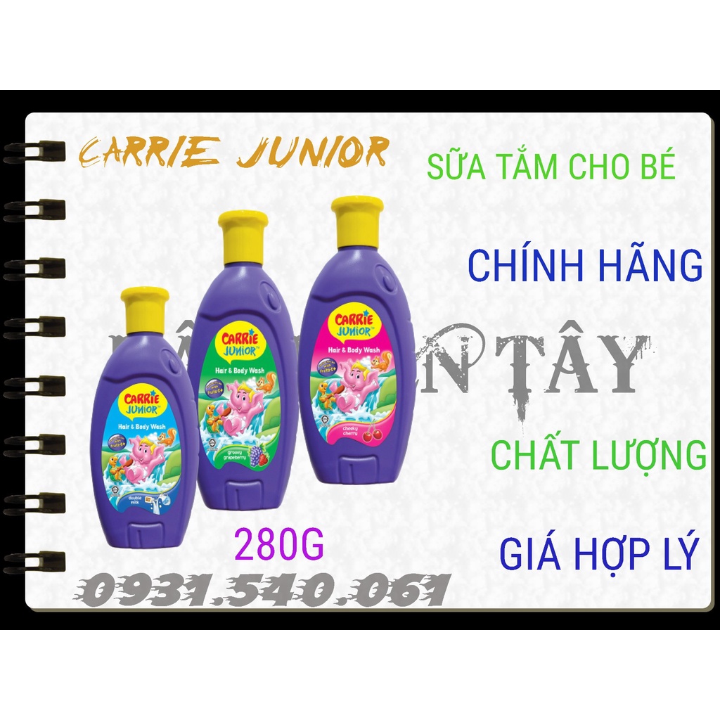 CARRIE JUNIOR - Tắm gội toàn thân cho bé trên 2 tuổi