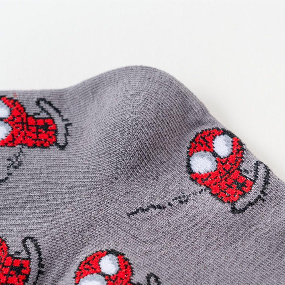 Mocho Vớ Thể Thao Cotton Cổ Cao Đến Đầu Gối In Họa Tiết Iron Man Captain America Hoạt Hình Quà Tặng Giáng Sinh