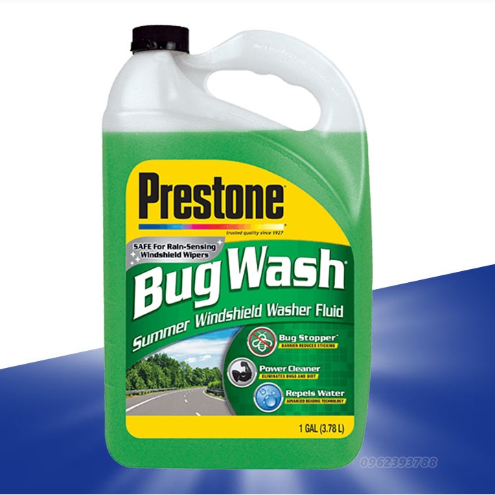 Nước rửa kính xe ôtô Prestone Windshield Washer Fluid - can 3.78 lít