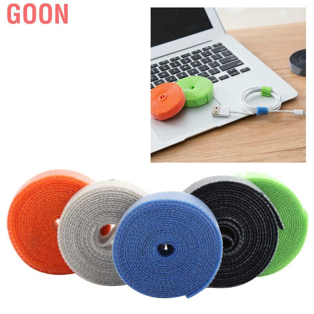 Goon Set 5 Dây Quấn Cáp Có Móc Tiện Lợi 1.5m