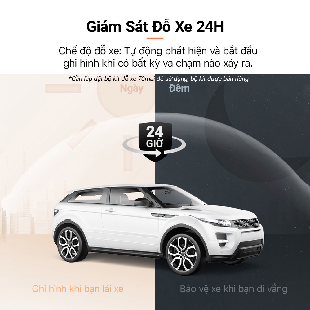 Camera Hành Trình Ô Tô Xiaomi  70 Mai M300,Bản Quốc Tế-Phân Giải 2K-Cảm Biến Sony-Cảnh Báo Va Chạm,Lệch Làn,Góc Rộng