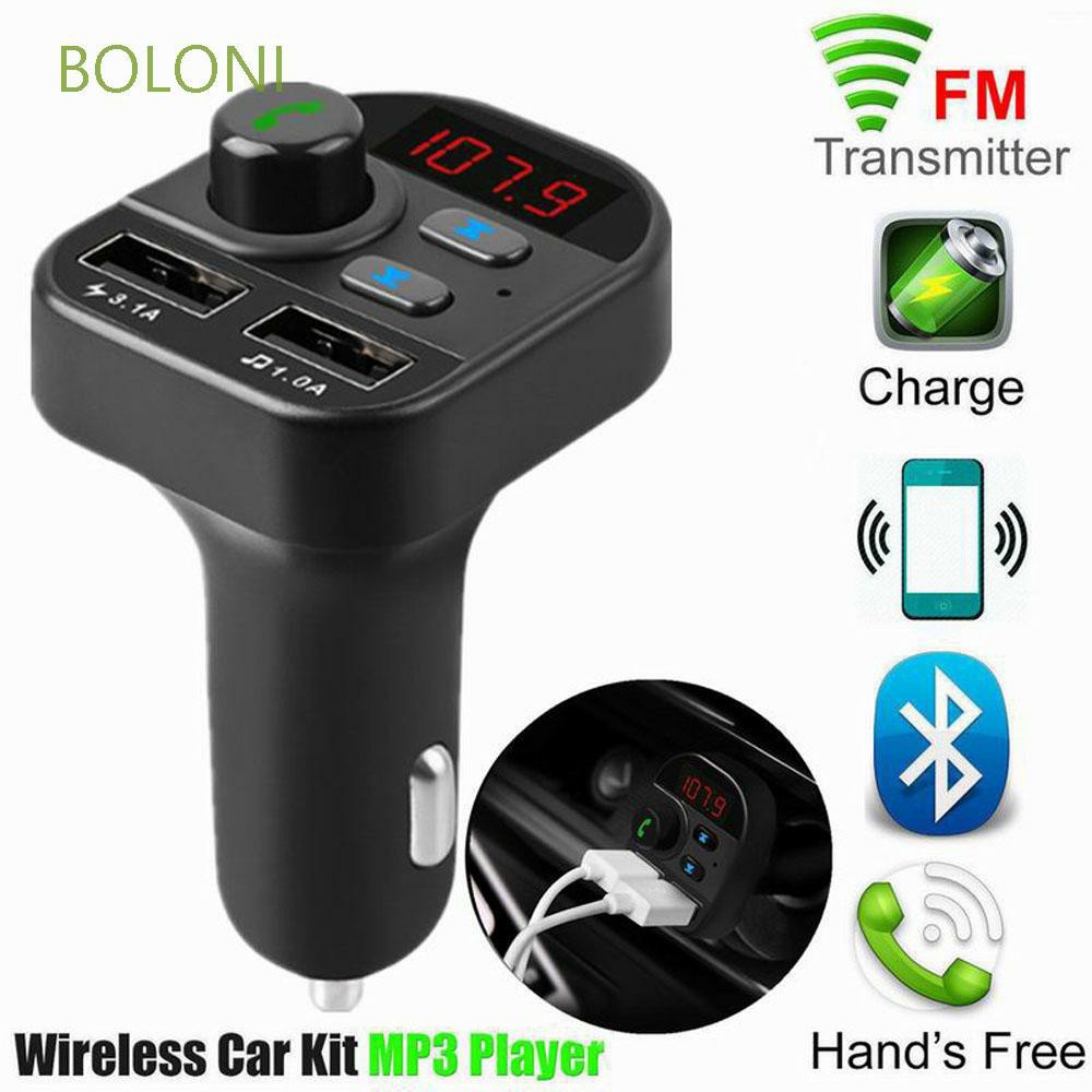 Tẩu sạc USB kép rảnh tay kiêm máy nghe nhạc MP3 bluetooth phát FM cho xe ô tô (Dùng cho oto đời cũ không có  bluetooth)