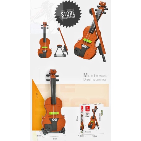 Combo Lego Jiestar Lắp Ráp Đàn Violin & Đàn Ghita Điện Tử