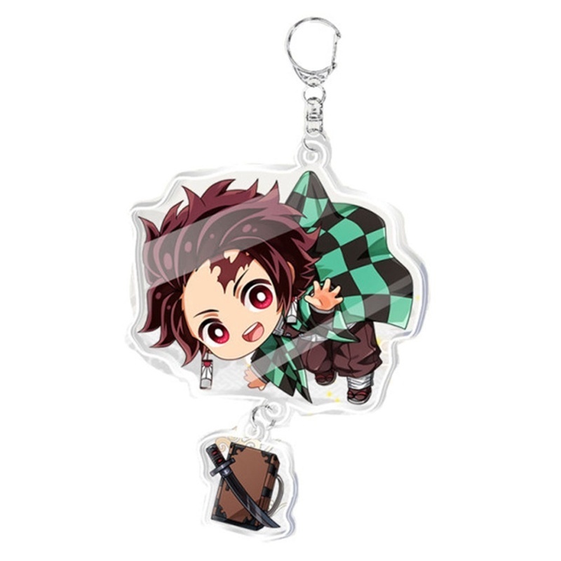 Móc khóa nhựa acrylic in hình nhân vật anime Demon Slayer: Kimetsu No Yaiba