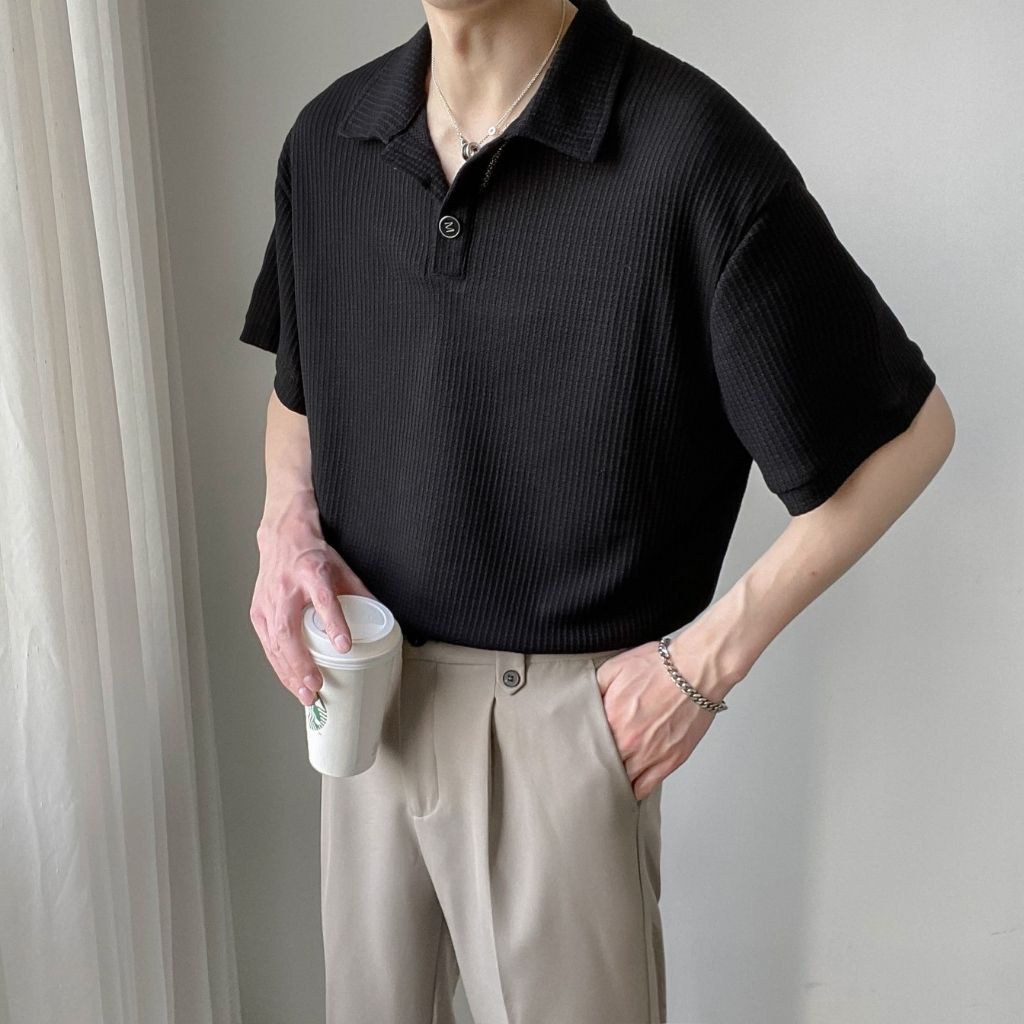 Áo Polo nam TILAA FASHION áo thun nam cổ bẻ form rộng UNISEX áo phông POLO nam cao cấp thời trang Hàn Quốc