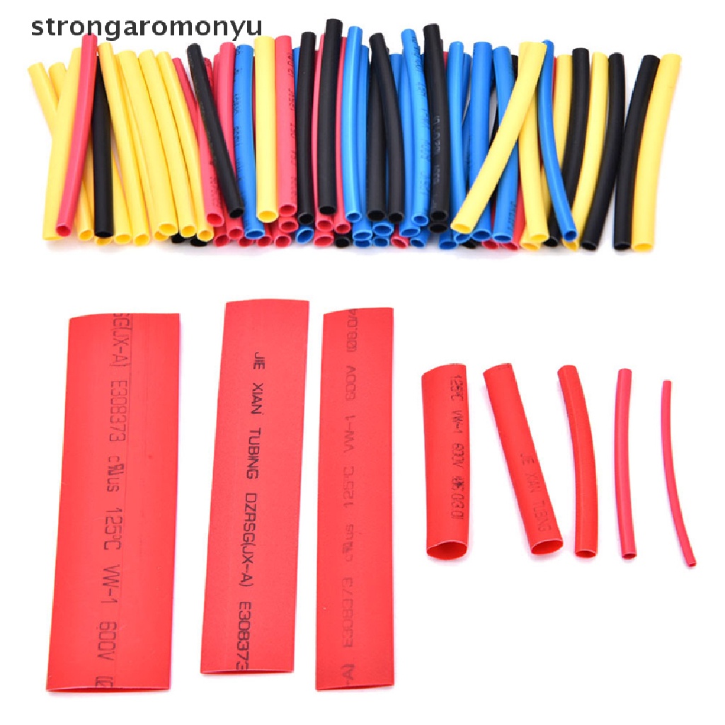 【YU】 328 Pcs 5 Colors 8 Sizes Assorted 2:1 Heat Shrink Tubing Wrap Sleeve Kit top .