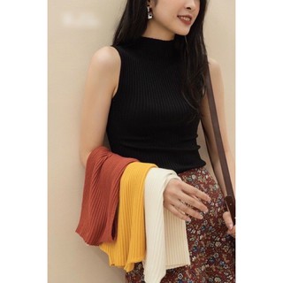 Áo len tăm đúc sát nách cho nữ