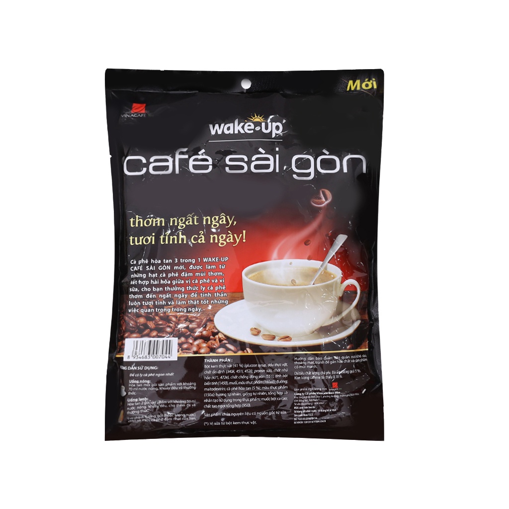 Cà phê sữa Wake Up Café Sài Gòn 456g (24 gói x 19g)