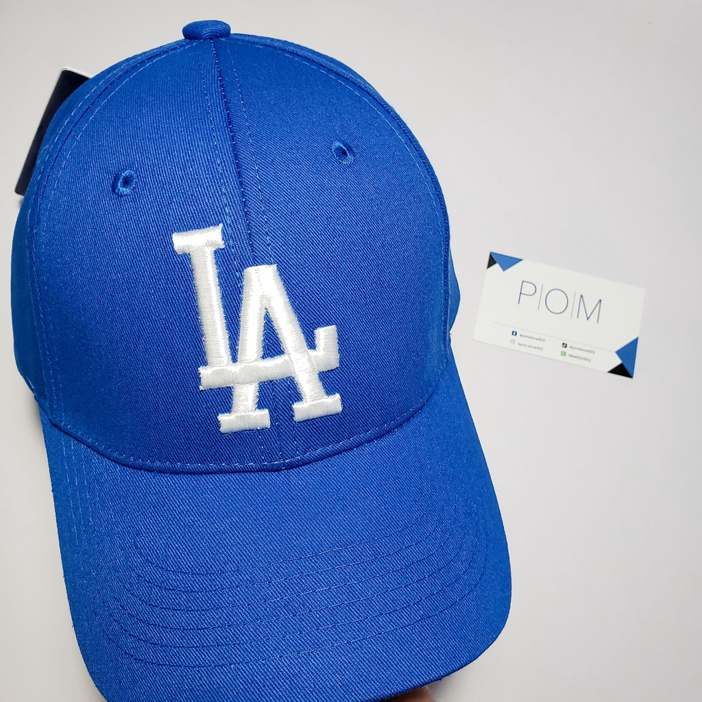 Mũ lưỡi trai M.L.B mũ LA Ball Cap Xanh Dương nón lưỡi trai LA - Pom Store