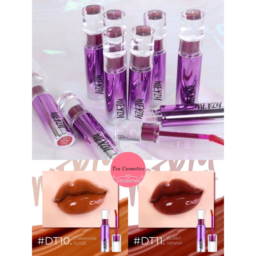[MÀU MỚI DT10-11] Son Tint Bóng Cho Đôi Môi Căng Mọng Merzy Aurora Dewy Tint 5.5g