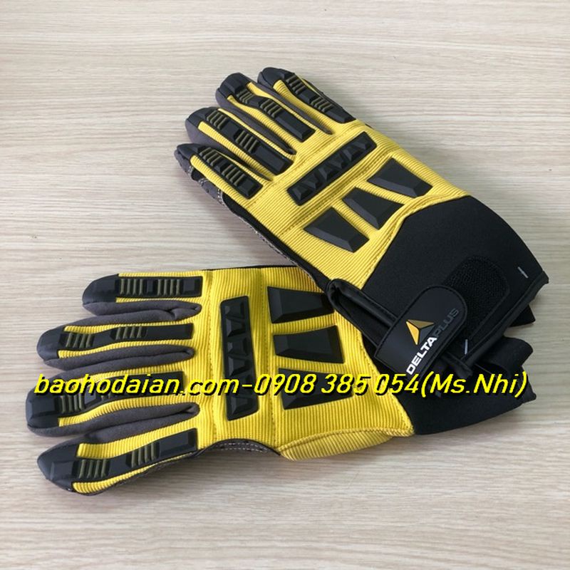 Găng tay bảo hộ Delta Plus EOS VV900 chống rung, chống va đập máy móc cơ khí