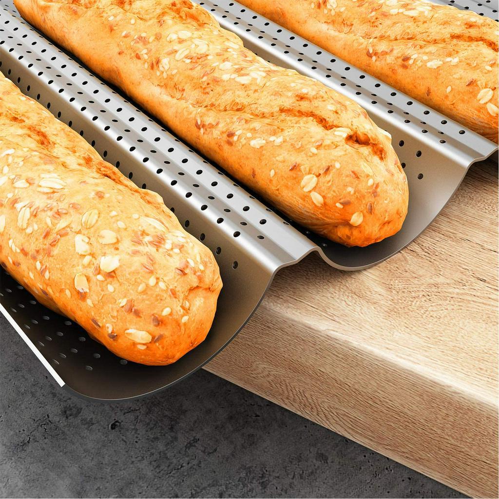 ANAEAT Khuôn bánh mì chất lượng thực phẩm Pháp 2-4 Khe