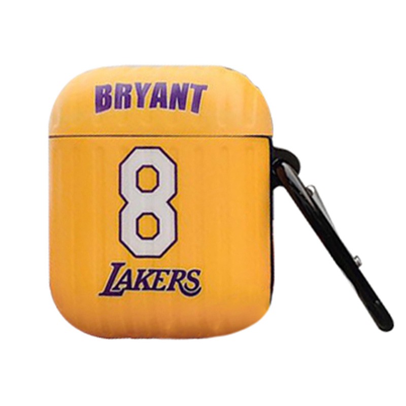 Bao case silicon tai nghe Apple Airpods 1 / 2 họa tiết Lakers Bryant - Hàng nhập khẩu