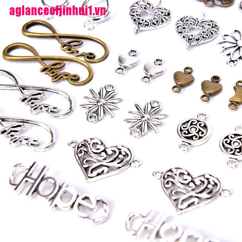 VN CHARMS Bộ 50 Mặt Dây Chuyền Hình Vô Cực Chất Liệu Hợp Kim