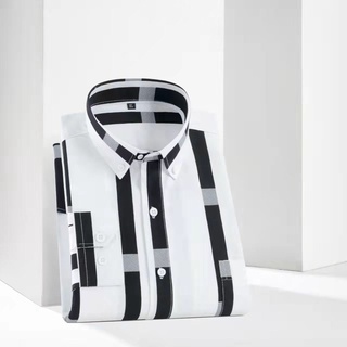  Áo Sơ Mi Nam Dài Tay Sọc Dọc Thời Trang Hàn Quốc 