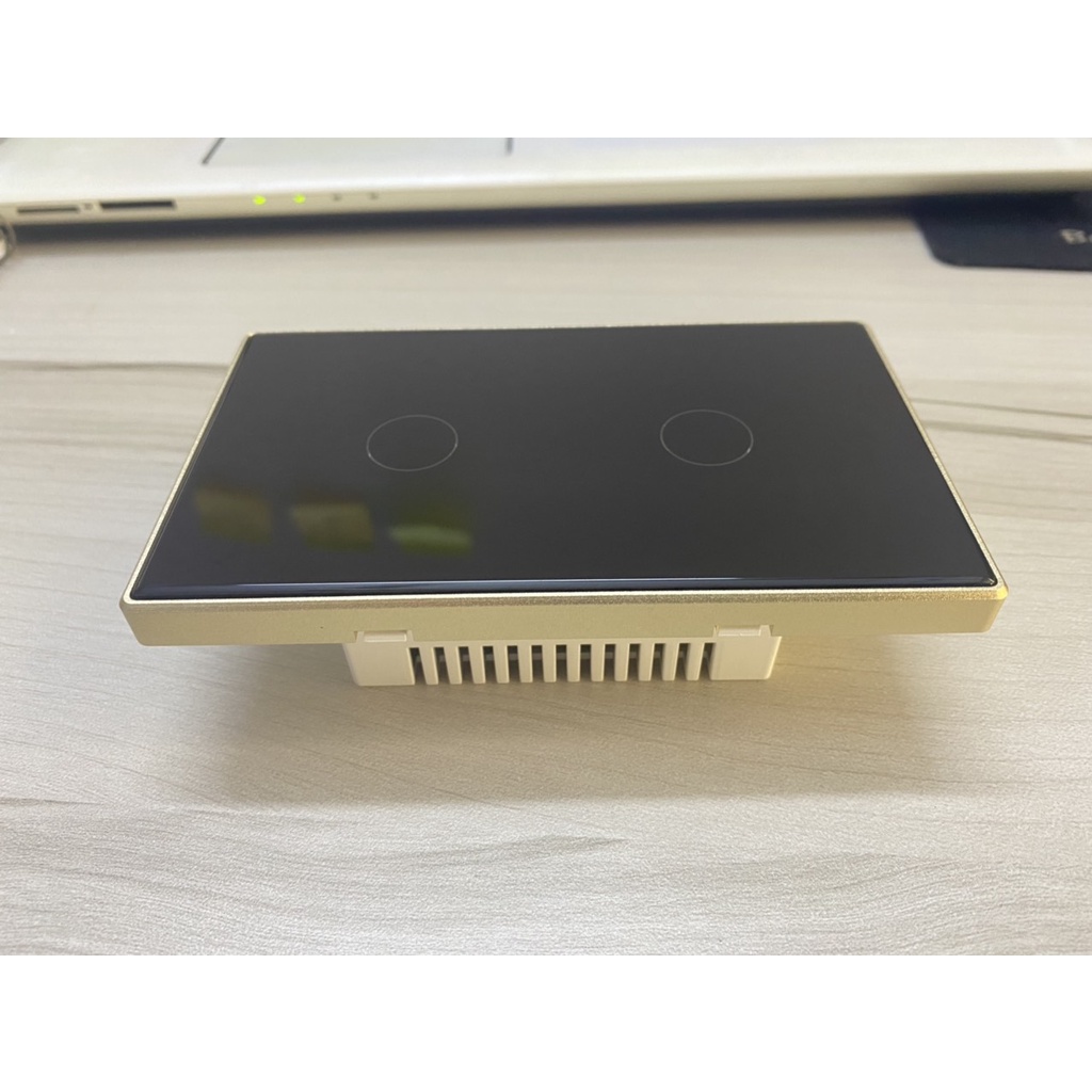 Công tắc thông minh viền nhôm mặt kính 2.5D cao cấp Tuya Smart life kết nối wifi và bluetooth mẫu mới-Cần dây N