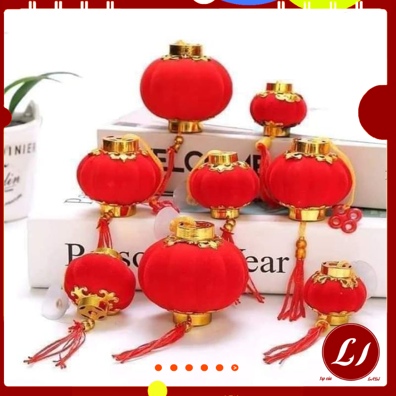 SET 30 ĐÈN LỒNG MINI nhung siêu đẹp, dễ thương-TĐ
