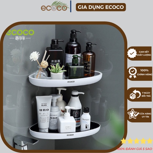 Kệ góc đa năng Ecoco, Dán tường siêu chắc, Hãng Ecoco - Ecoco 2030