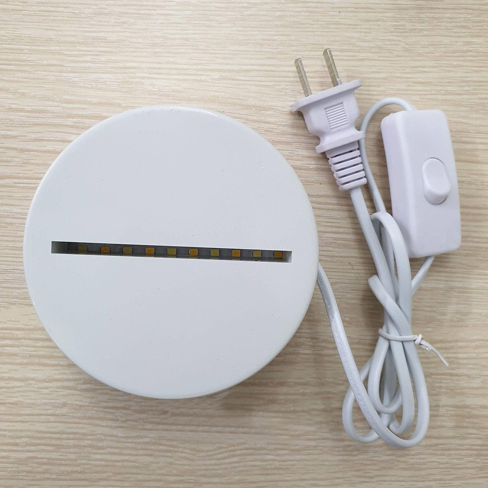 Combo 10 Bộ Đế Đèn Led 3D (3 màu và 16 màu) - Đế Đèn Mica Trang Trí Phòng Ngủ