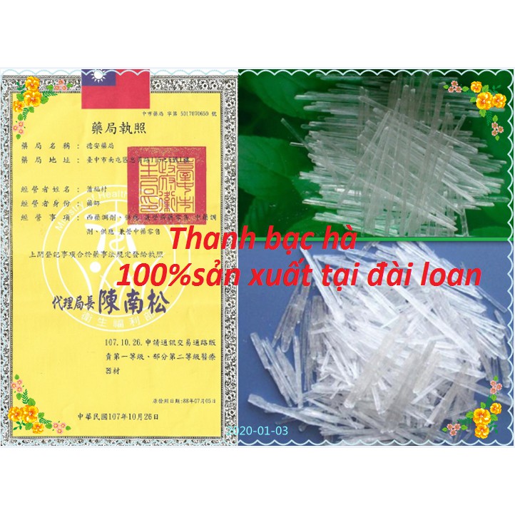 bạc hà huyên dùng giảm Đau đầu,Lái xec chuyên dùngThanh bạc hà Đa Năng Menthol Crystals,hà tập trung tinh thần