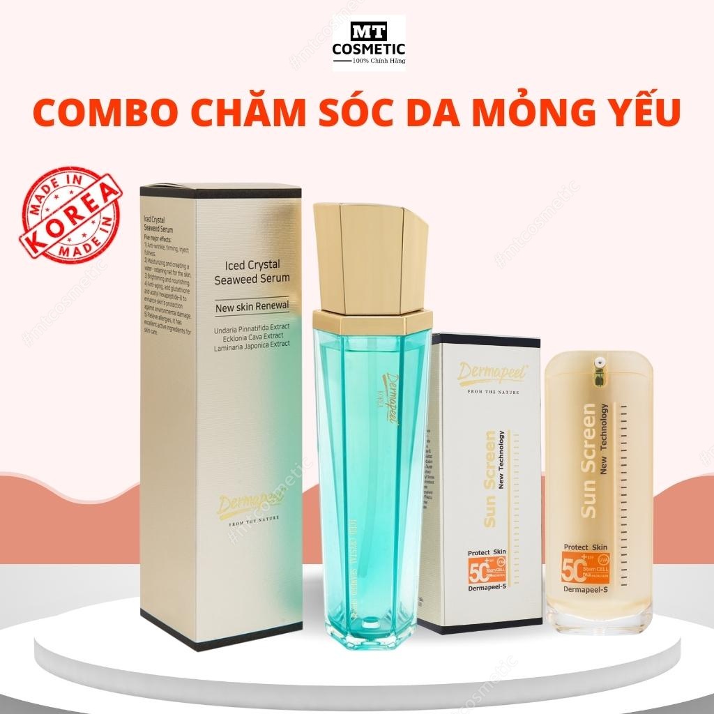BỘ ĐÔI SẢN PHẨM DÀNH CHO DA MỎNG ĐỎ - NỔI GÂN MÁU ĐỎ - BẢO VỆ PHỤC HỒI LẠI LÀN DA MỎNG YẾU - COMBO DÀNH CHO DA NHẠY CẢM
