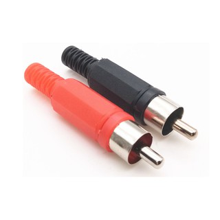 1 cặp Jack RCA hoa sen đực 2 màu đỏ đen