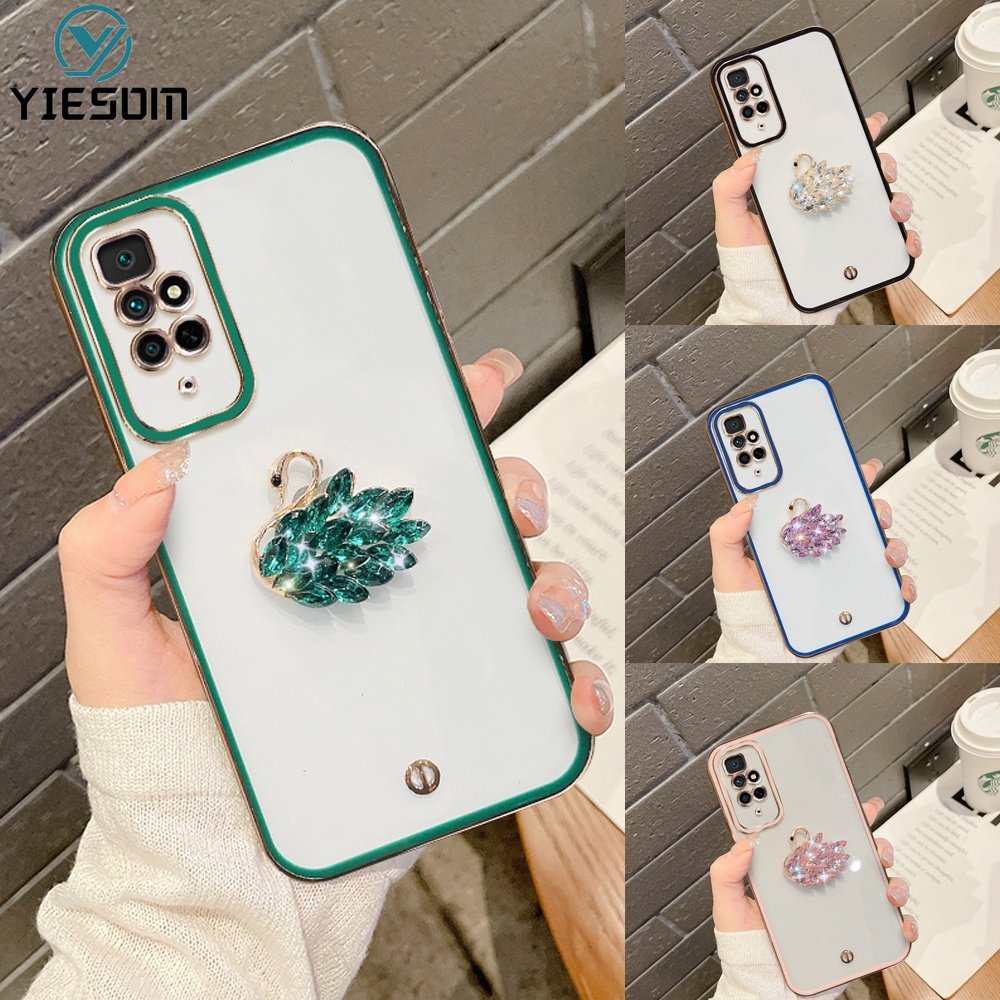 Ốp Điện Thoại Silicon Mềm Trong Suốt Đính Kim Tuyến Sang Trọng Cho Xiaomi Redmi Note 11 10 Pro 11S 10S 9 9S 9 Pro 4G 5G