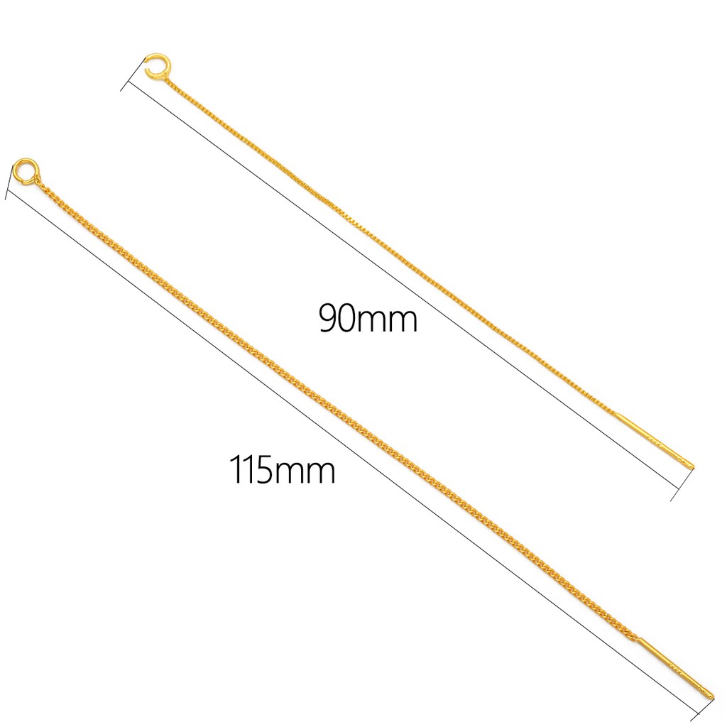 Set dây xỏ làm khuyên tai BEADIA mạ vàng 18K thiết kế mới thời trang tiện lợi
