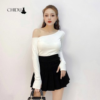 CHIDU chân váy công sở ngắn dáng xoè SP319